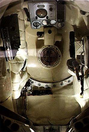 Wnętrze statku kosmicznego Wostok